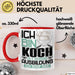 Koch Ausbildung Tasse Geschenk Ich Bin Koch In Der Ausbildung Ich Darf Das Geschenkidee Spruch Rot Trendation