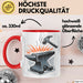 Schmied Tasse Geschenkidee Metallarbeiter Lustiger Spruch Geschenkidee Lustig Rot Trendation