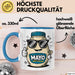 Mayo Süchtiger Tasse Geschenkidee für Cremiger Aufstrich Fan Blau Trendation