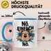 Sarkastischer Hund Tasse Geschenkidee Nope Haustierbesitzer Blau Trendation
