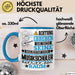 Musikschüler Geschenk Tasse Lustiger Spruch Erheben Sie Sich Der Musikschüler Betritt den Raum Blau Trendation