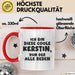 Kerstin Tasse Ich Bin Diese Coole Kerstin, Von Der Alle Reden Geschenk Rot Trendation