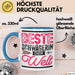 Schwägerin Geschenk Tasse Mit Spruch Beste Schwägerin Der Welt Becher Blau Trendation