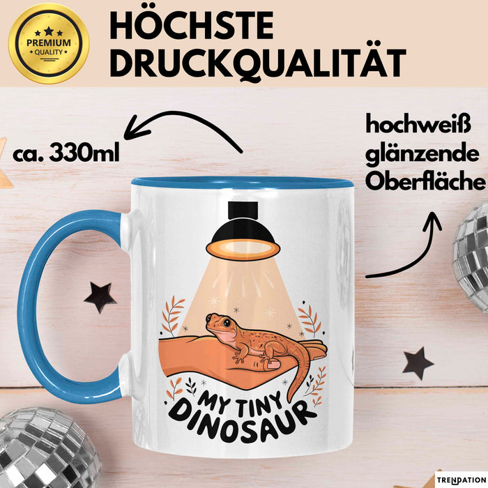 Exotischer Haustier Besitzer Tasse Geschenk Lustige Geschenkidee Spruch Für Reptilien Eltern Blau Trendation