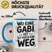 Gabi Tasse Geschenk Wo Eine Gabi Ist Ist Auch Ein Weg Geschenkidee Becher mit Name Blau Trendation