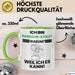 Parkour-Athlet Geschenk Tasse Lustiger Spruch Ich Bin Parkour-Athlet Warum Weil Ich Es Kann Geschenkidee Bester Parkour-Athlet Geburtstag Kaffee-Becher Grün Trendation