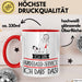 Geschenk für Hundegassi-Service Tasse Lustige Geschenkidee Geburtstag Ich Bin Hundegassi-Service Ich Darf Das Rot Trendation