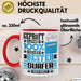 Surfer Geschenk Lustiger Spruch für Surfer Geschenkidee Bester Surfer Der Welt Rot Trendation