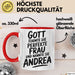 Andrea Tasse Geschenk Gott Formte Die Perfekte Frau Andrea Geschenkidee Rot Trendation