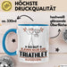 Triathlet Geschenk Tasse So Gut Kann Nur Ein Triathlet Aussehen Geschenkidee Kaffee-Becher Blau Trendation