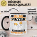 Puzzler Tasse Geschenk für Puzzler Geburtstag Lustiger Spruch Kaffee-Becher Was Ist Deine Superkraft Trendation