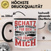 Valentinstag Tasse Geschenk für Ihn Sie Männer Für Paare Freundin Geschenkidee Kaffee-Becher Liebe Schatz Ich Hab Versucht Für Dich Das Geschenk Zu Finden Aber Du Hast Ja Bereits Mich Lustiger Spruch Schwarz Trendation