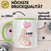 Kpop Love Girl Tasse Geschenk Süßes Herz Design Finger Herz Geste Grün Trendation