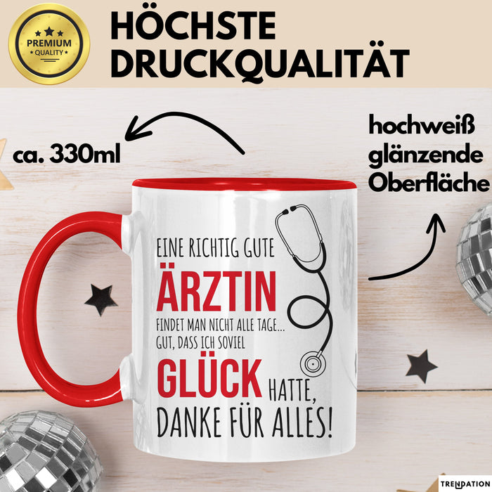 Aerztin Tasse Geschenk Eine Richtig Gute Aerztin Danke Geschenkidee Beruf