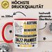 Jazz-Pianist Geschenk Tasse Lustiger Spruch Erheben Sie Sich Der Jazz-Pianist Betritt den Raum Rot Trendation