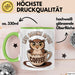 Sarkastische Eule Tier Kaffee Tasse Geschenk Lustige Geschenkidee Spruch Das Leben Beginnt Nach Dem Kaffee Grün Trendation