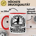 Mädchen Handball-Spielerin Tasse Geschenk Spruch Echte Mädchen Spielen Handball Geschenkidee Frauen Brave Mädchen Mögen Handballer Rot Trendation