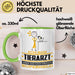 Tierarzt Geschenk Tasse Ich Bin Tierarzt Aber Sag Doch Einfach Superheld Lustige Geschenkdiee für Tierarzt Kaffee-Becher Grün Trendation