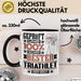 Triathlet Geschenk Lustiger Spruch für Triathlet Geschenkidee Bester Triathlet Der Welt Schwarz Trendation