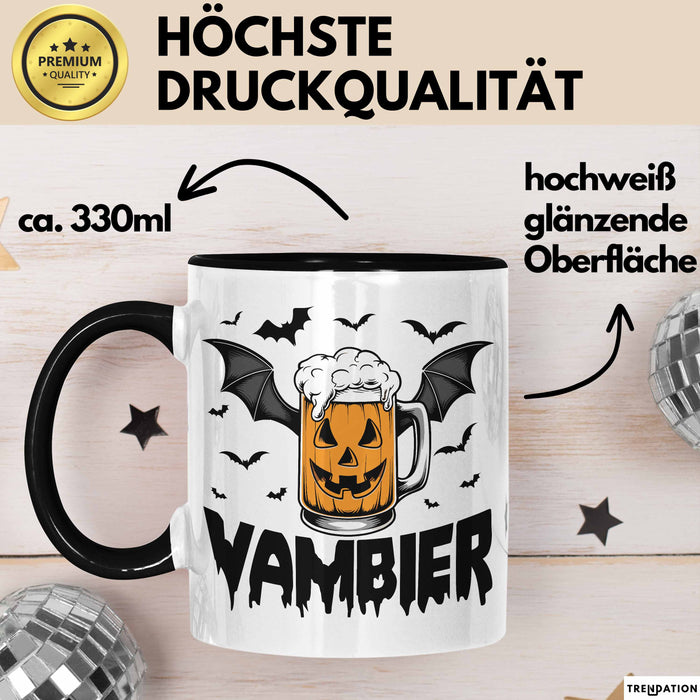 Halloween Tasse Geschenk Vambier Humor Tassen Kaffee-Becher Trendation