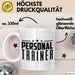 Personal-Trainer Tasse Geschenk Bester Personaltrainer Geschenkidee Spruch Weiß Trendation