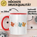Eichhörnchen Tierliebhaber Tasse Geschenk Lustige Geschenkidee Spruch Rot Trendation