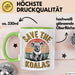 Koala Tierliebhaber Tasse Geschenk Lustige Geschenkidee Spruch Rettet Die Koalas Grün Trendation