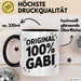 Gabi Tasse Geschenk Original 100% Gabi Geschenkidee Geburtstag Schwarz Trendation