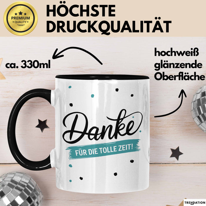 Lehrer Wertschätzung Danke Tasse Geschenk Lustige Geschenkidee Spruch Danke Für Die Tolle Zeit Trendation
