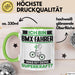 BMX-Fahrer Tasse Geschenk für BMX-Fahrer Geburtstag Lustiger Spruch Kaffee-Becher Was Ist Deine Superkraft Grün Trendation