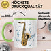 Saxophonspieler Tasse Geschenk Lustige Geschenkidee Spruch Grün Trendation