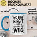 Birgit Tasse Geschenk Wo Eine Birgit Ist Ist Auch Ein Weg Geschenkidee Becher mit Name Blau Trendation
