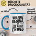 Regina Tasse Geschenk Wo Eine Regina Ist Ist Auch Ein Weg Geschenkidee Becher mit Name Blau Trendation