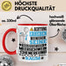 Meerschweinchenfreund Geschenk Tasse Lustiger Spruch Erheben Sie Sich Der Meerschweinchenfreund Betritt den Raum Rot Trendation