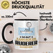 Ruderer Geschenk Tasse So Gut Kann Nur Ein Ruderer Aussehen Geschenkidee Kaffee-Becher Schwarz Trendation