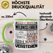 Wildnislehrer Geschenk Kaffee-Tasse Geschenkidee für Wildnislehrer Ich Bin Wildnislehrer Ich Kann Es Dir Erklären Jedoch Nicht Für Dich Verstehen Spruch Lustig Grün Trendation