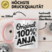 Anja Tasse Geschenk Original 100% Anja Geschenkidee Geburtstag Rosa Trendation