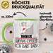 Geschenk für Survival-Expertin Tasse Lustige Geschenkidee Geburtstag Ich Bin Survival-Expertin Ich Darf Das Grün Trendation