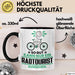 Radtourist Geschenk Tasse So Gut Kann Nur Ein Radtourist Aussehen Geschenkidee Kaffee-Becher Schwarz Trendation