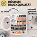 Wildnislehrer Geschenk Tasse Lustiger Spruch Erheben Sie Sich Der Wildnislehrer Betritt den Raum Weiß Trendation