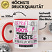 Beste Karatesportlerin Der Welt Tasse Geschenk für Eine Karatesportlerin Geprüft Und Sicher Geschenkidee Geburtstag Weihnachten Rot Trendation
