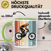 Tasse SIEBEN Grafik RetroStil Geschenkidee 7. Geburtstag Jungs Grün Trendation
