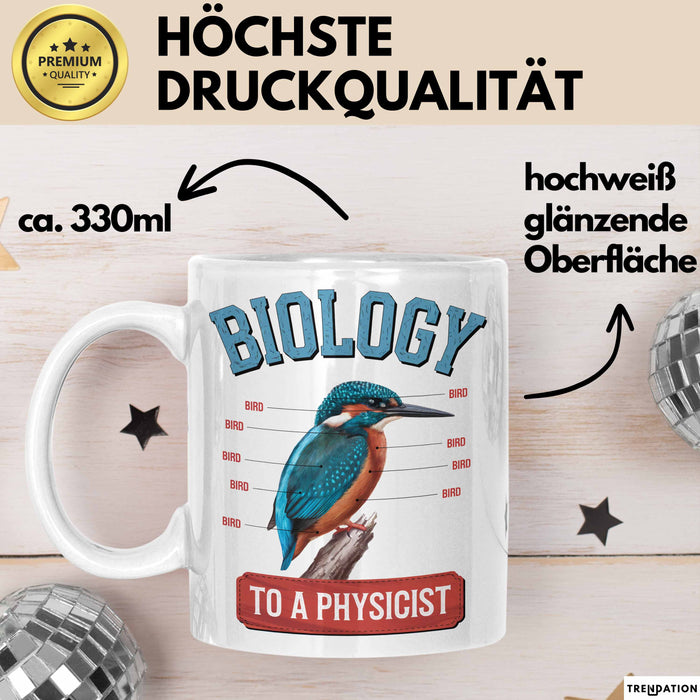 Physiker Tasse Geschenk Biologie Für Einen Physiker Weiß Trendation