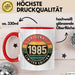 40 Geburtstag Party Tasse Geschenk Lustige Geschenkidee Spruch Original 1985 Limitierte Edition Rot Trendation