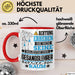 Gesangslehrer Geschenk Tasse Lustiger Spruch Erheben Sie Sich Der Gesangslehrer Betritt den Raum Rot Trendation