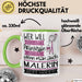 Malerin Tasse Geschenk Spruch Wer Will Schon Prinzessin Sein Wenn Man Auch Malerin Sein Kann Grün Trendation