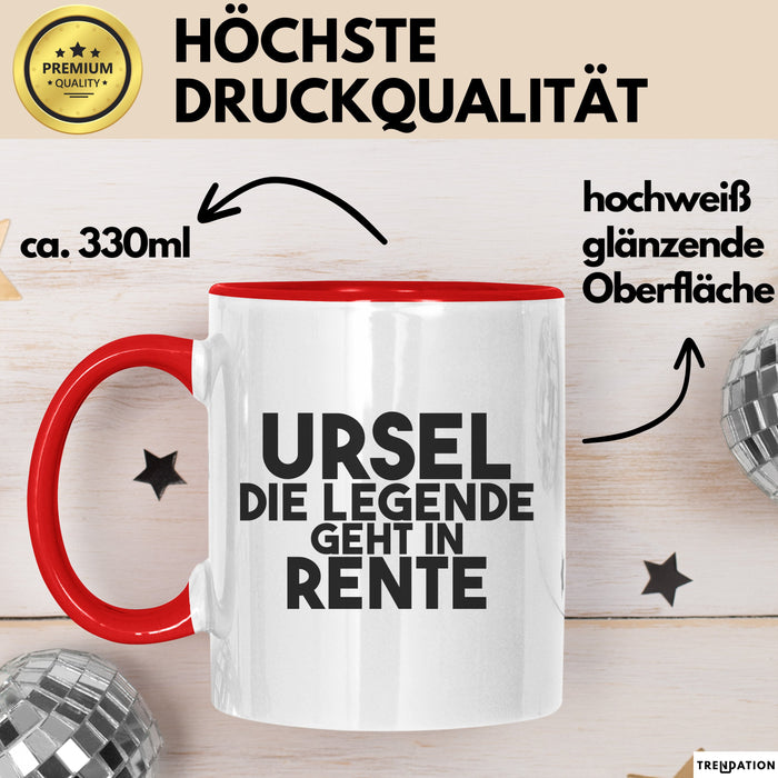 Ursel Tasse Ursel – Die Legende Geht In Rente Geschenk