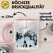 Wolf Tasse Geschenk Silhouetten Berglandschaft Vollmond Geschenkidee Rosa Trendation