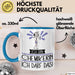 Geschenk für Chemikerin Tasse Lustige Geschenkidee Geburtstag Ich Bin Chemikerin Ich Darf Das Blau Trendation