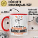 Bassgitarrist Geschenk Tasse So Gut Kann Nur Ein Bassgitarrist Aussehen Geschenkidee Kaffee-Becher Rot Trendation